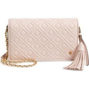 Tory Burch QuiltedConvertible Crossbody Shell Pink